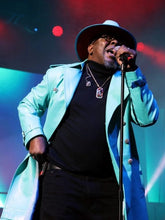 New Edition Legacy Tour Blue Leather Coat