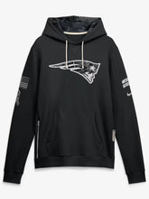 Black-New-England-Patriots-fleece-hoodie-front-view