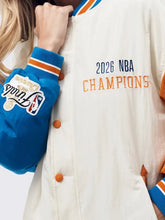 New York Knicks bomber jacket with rib-knitted collar