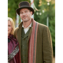 A Magical Christmas Village Luke Macfarlane Brown Coat