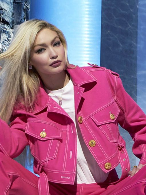 Next in Fashion S02 Gigi Hadid Pink Denim Jacket