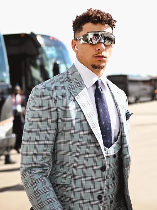 Super Bowl LVII Patrick Mahomes Check Suit