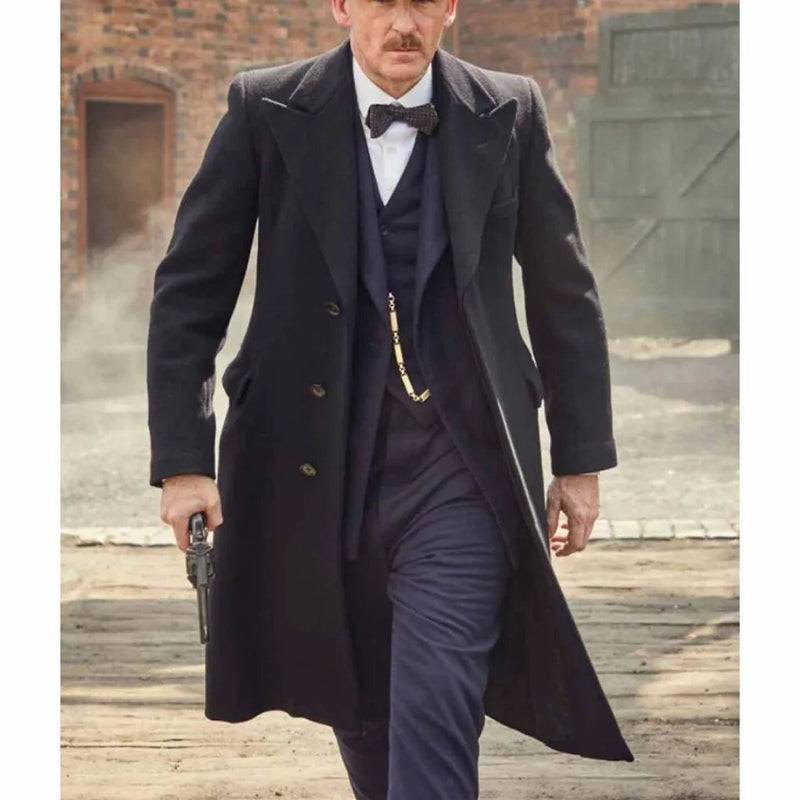 Peaky Blinders Paul Anderson Wool Black Coat