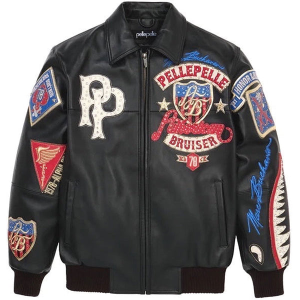 Pelle Pelle Bruiser Leather Varsity Jacket