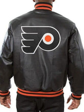 Philadelphia Flyers Bomber Leather Jacket