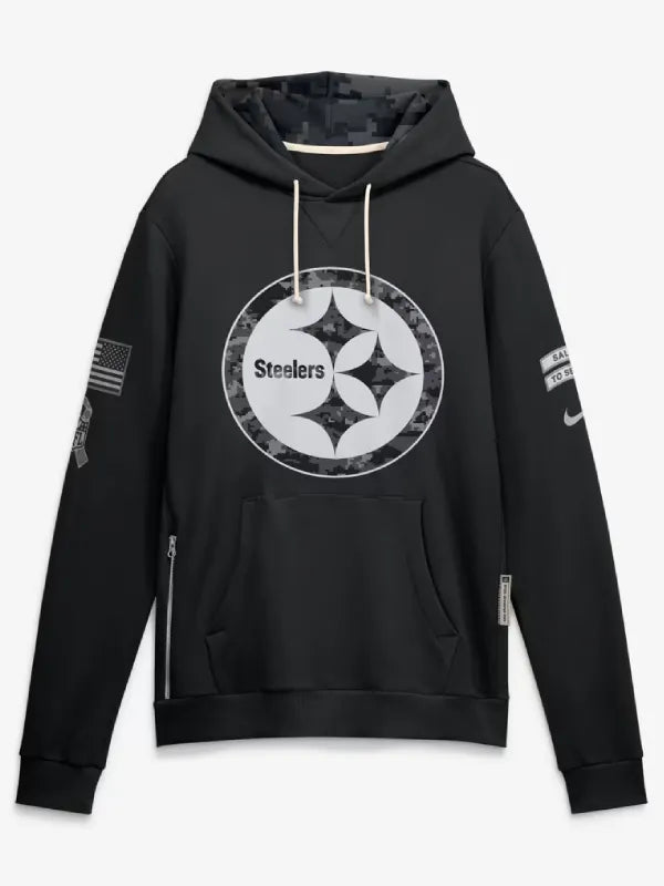 Black-Pittsburgh-Steelers-fleece-hoodie