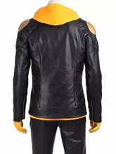 Pokemon Go Team Spark Black Gold Leather Jacket