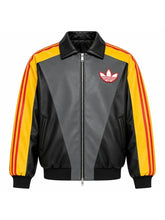 Pokemon Pikachu Yellow Black Leather Track Jacket
