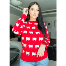 Princess Diana Black Sheep Red Sweater