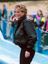 Princess Diana Hard Rock Cafe Black Leather Jacket