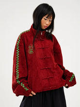 Neptun-x-Sonic-red-suede-jacket-front-view