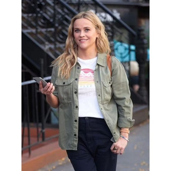 Reese Witherspoon Your Place or Mine 2023 Grey Jacket