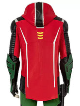 Robin Gotham Knights Red Leather Jacket