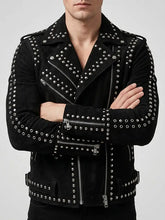 SNL Ryan Gosling Studded Leather-Jacket Front View