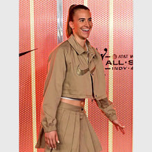 Sabrina Ionescu Nike Cropped Brown Jacket