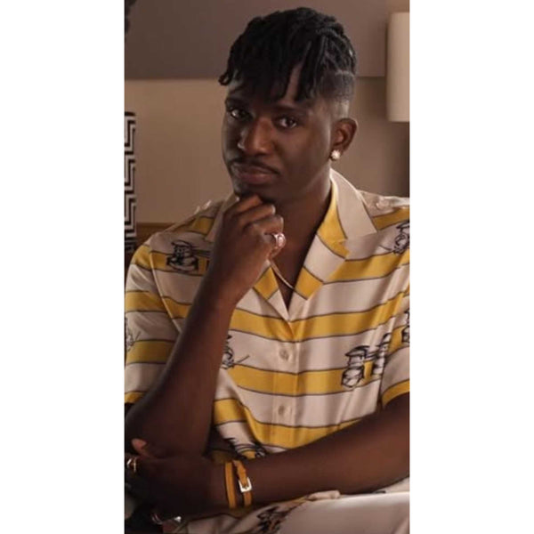 Emily In Paris S05 Samuel Arnold Yellow Printed Shirt