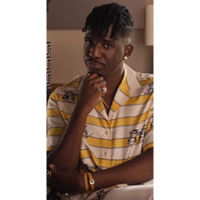 Emily In Paris S05 Samuel Arnold Yellow Printed Shirt