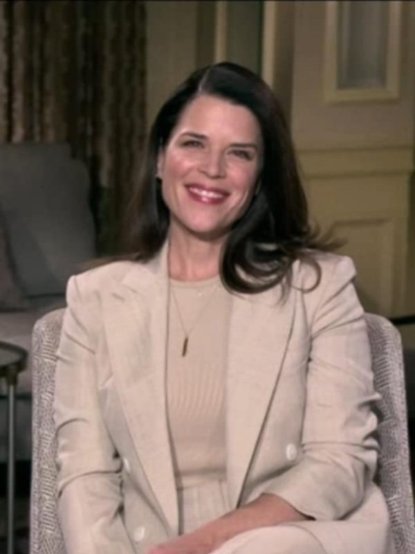 Neve Campbell Scream White Blazer Coat