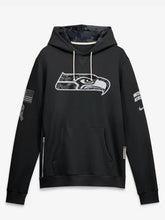 Black-Seattle-Seahawks-fleece-hoodie-Front-view