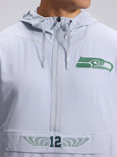 Seattle Seahawks Nike Rivalries 2026 Gray Half Zip Sideline Anorak Jacket