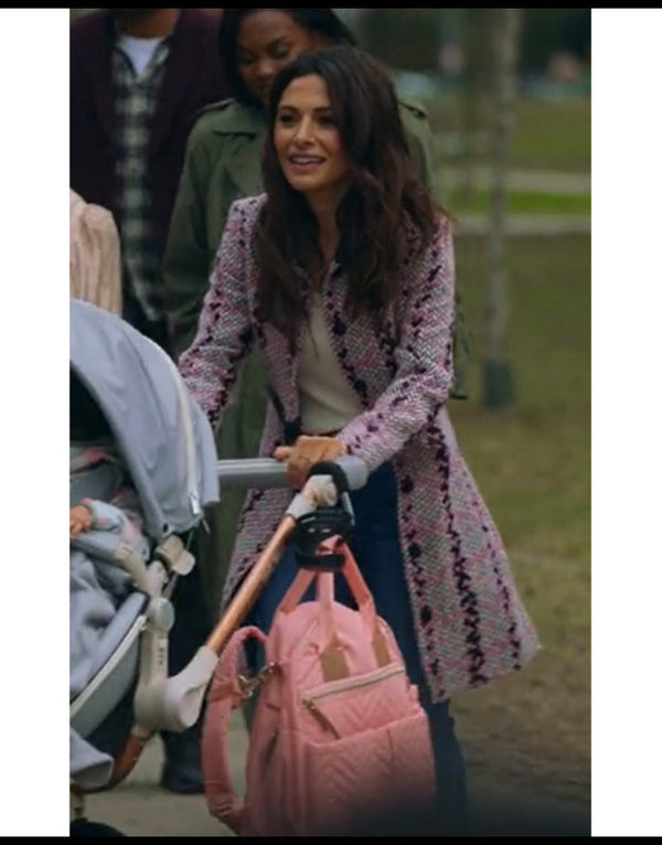 Sex/Life S02 Sarah Shahi Coat