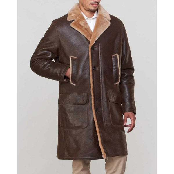 Shearling Sheepskin Car Coat