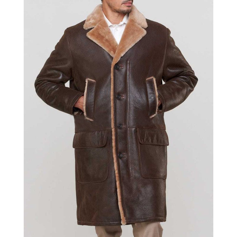 Shearling Sheepskin Car Coat