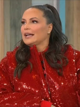 Angie Martinez Sherri 2023 Red Sequin Jacket