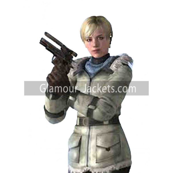 Sherry Birkin Video Game Resident Evil 6 Leather Jacket