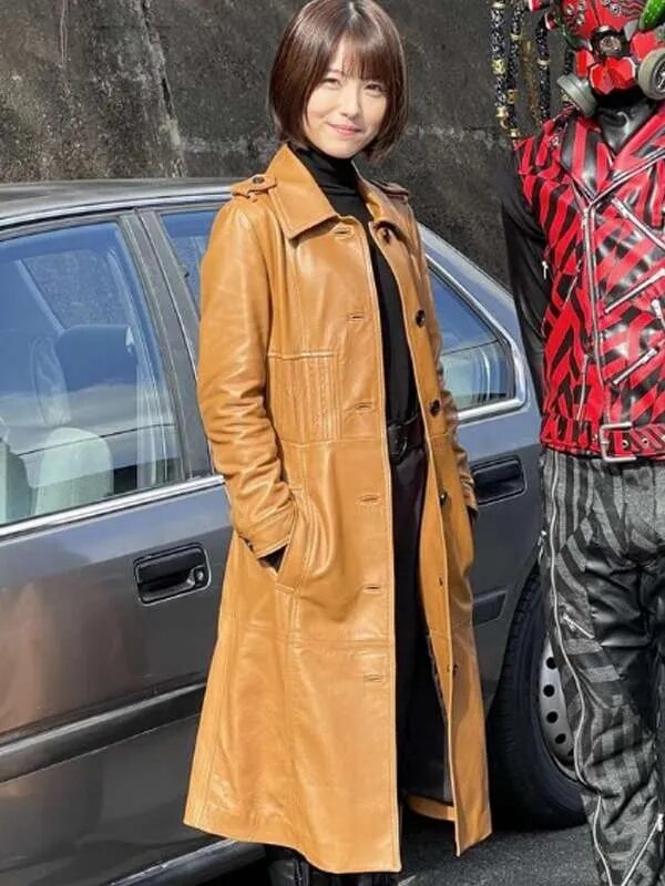 Minami Hamabe Shin Kamen Rider 2023 Leather Coat