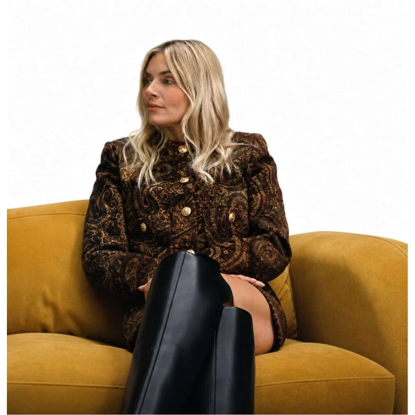 Paisley-jacquard-coat
