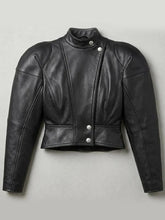 Black leather jacket