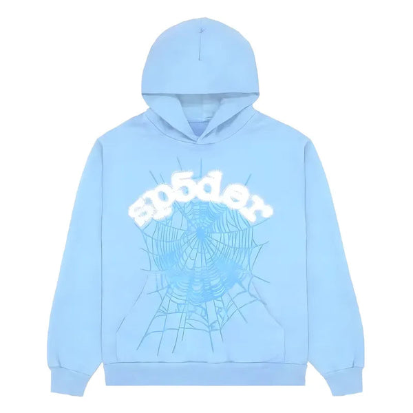 Sp5der Web Sky Blue Hoodie