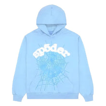 Sp5der Web Sky Blue Hoodie