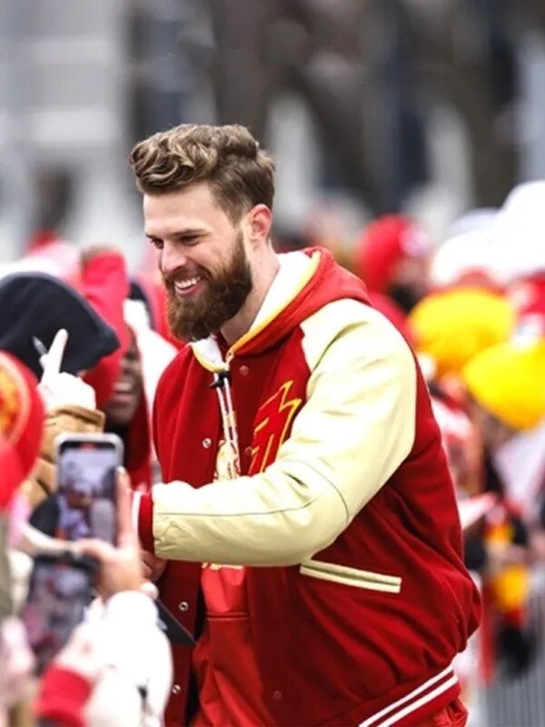 Super Bowl Parade Harrison Butker Varsity Jacket