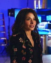 Sex/Life S02 Sarah Shahi Floral Black Jacket