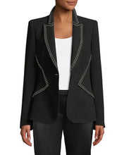 Talia Morgan The Young and The Restless Black Studded Trim Blazer