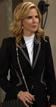 Talia Morgan The Young and The Restless Black Studded Trim Blazer