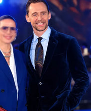 Tenzing Film Premiere 2026 Tom Hiddleston Blue Velvet Blazer