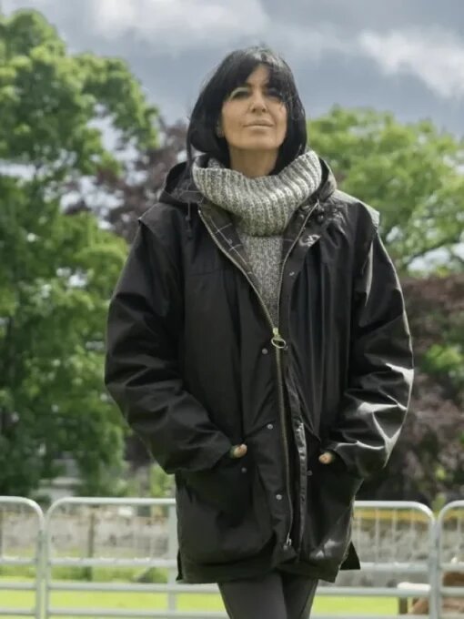 The Traitors Claudia Winkleman Black Hooded Jacket