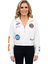 Sara Haines The View 2026 New York Knicks White Pullover Sweatshirt