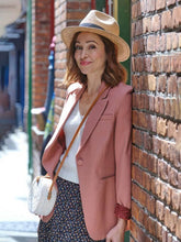 The Wedding Veil Inspiration 2023 Autumn Reeser Pink Blazer