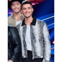 The Voice Season 28 Gray Snakeskin Print Jacket