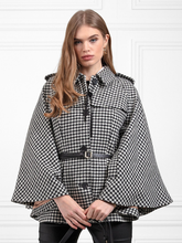 The Gentlemen Season 2 Houndstooth Cape Jacket