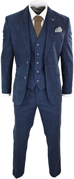 Thomas Shelby Peaky Blinders Suiting Fabric Blue Suit