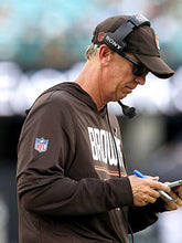 Todd Monken Nike Cleveland Browns 2026 Dri-FIT Sideline Long-Sleeve Brown Hooded T-Shirt