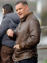 Tom Hardy Mobland S02 Harry Brown Bomber Leather Jacket