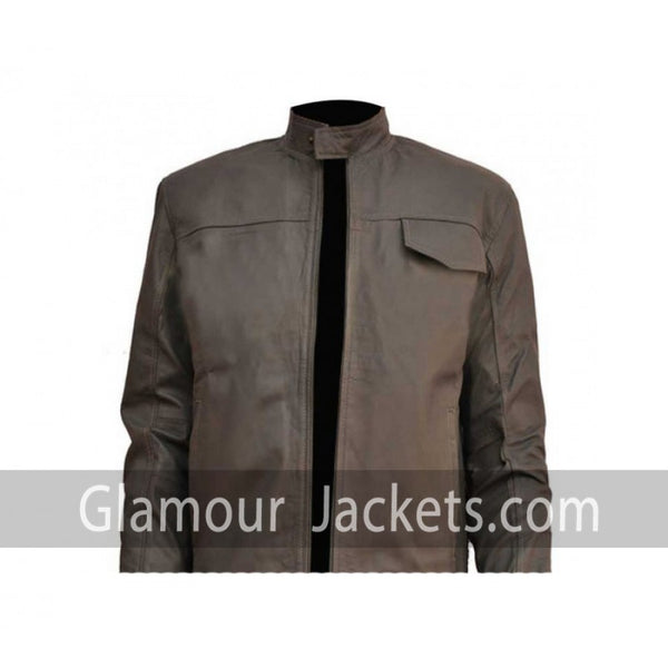 Transformers 3 Shia Labeouf Grey Black Slim Bomber  Jacket