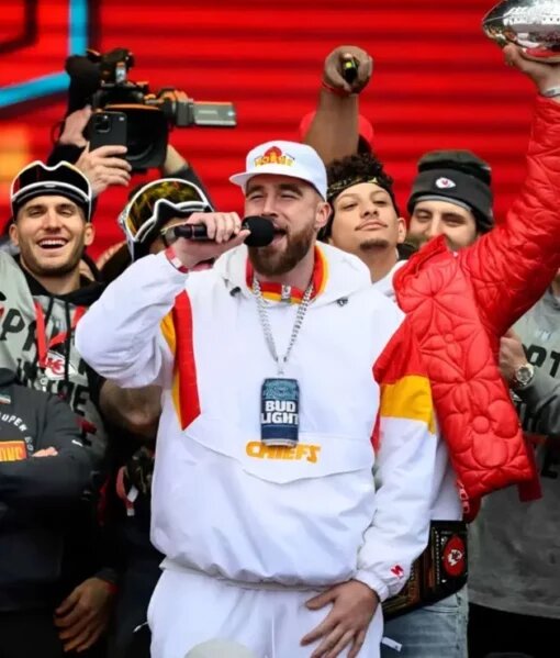 Travis Kelce Super Bowl Parade Jacket