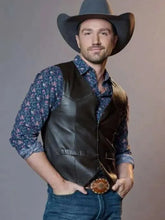Tuff McMurray Ride Black Leather Vest